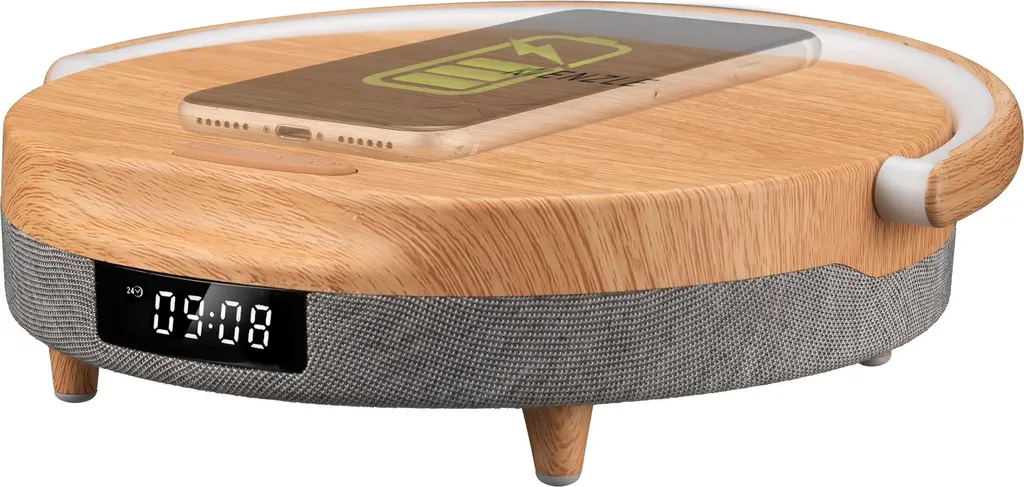 Réveil Bluetooth avec Chargeur Induction pour Table de Nuit Connectée - 5