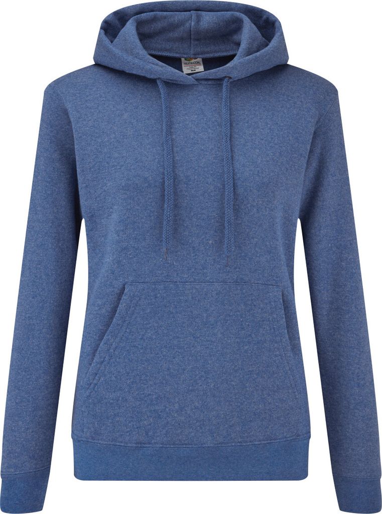 Fruit Of The Loom Lady Fit Pullover mit Kapuze BC363 (S) (Himmelblau)