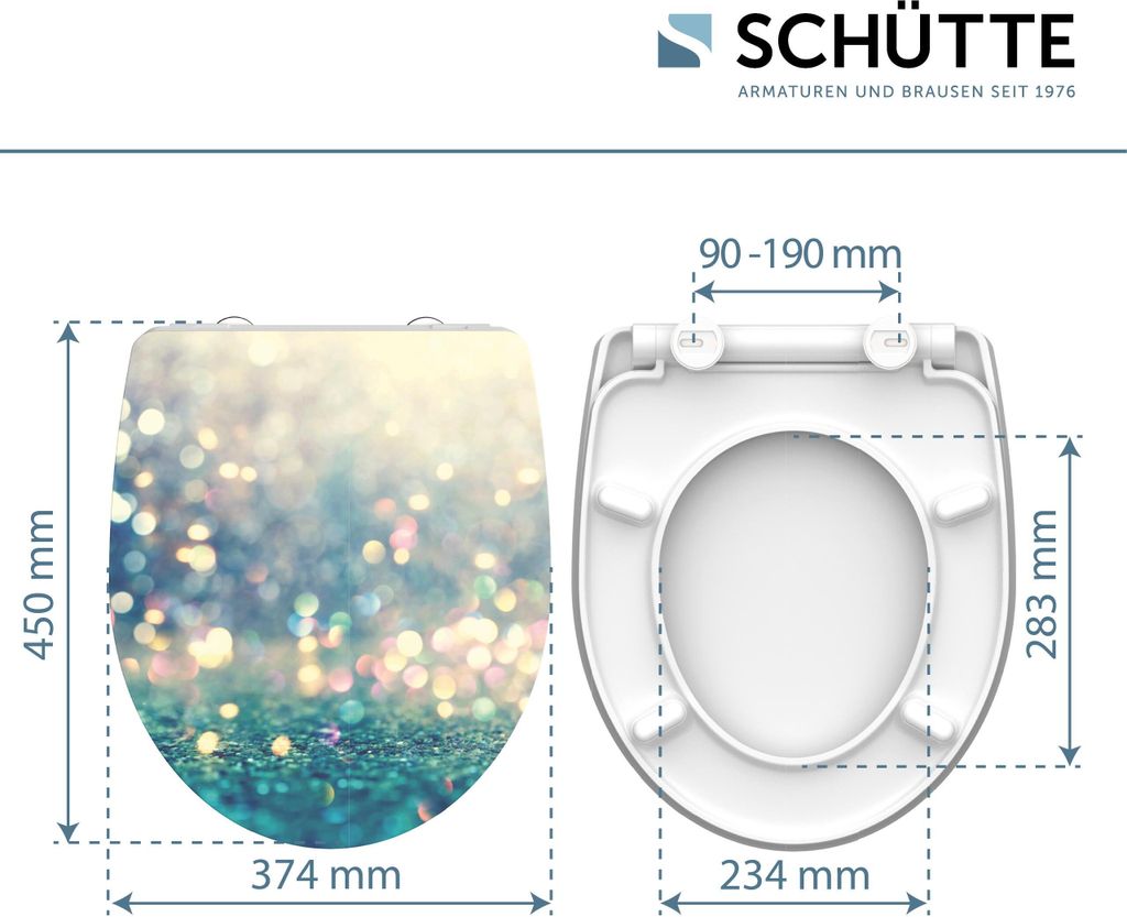 Deska sedesowa SCHÜTTE MAGIC LIGHT soft-close duroplast Zdjęcie produktu 6