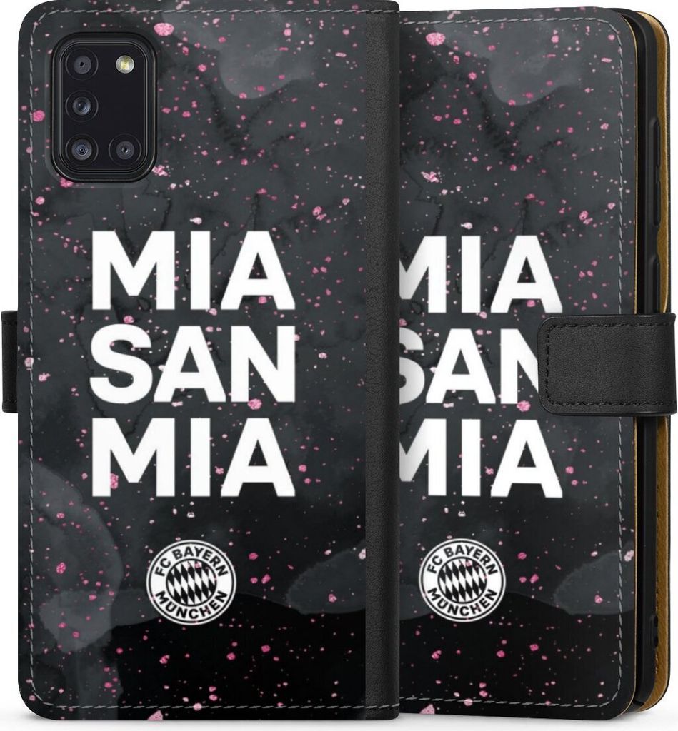 DeinDesign Klapphülle für Samsung Galaxy A31 Handytasche Lederhülle Tasche FC Bayern München Mia San Mia Girl Style