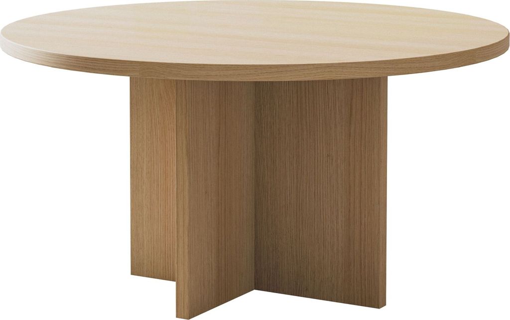 Selsey Ovo - Tavolino rotondo 76x76 cm in legno look rovere Immagine del prodotto 