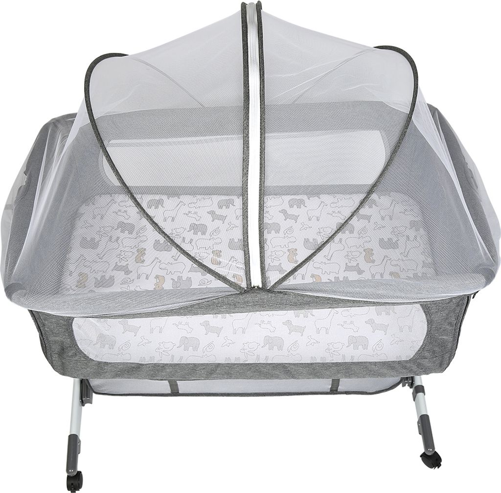 Beistellbett mit matratze,Babywiege Stubenwagen Reisebett Produktbild 4