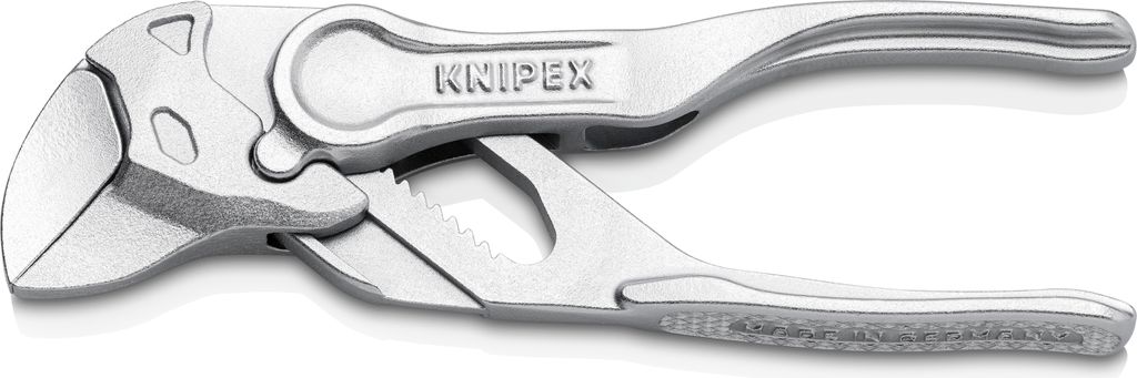 KNIPEX 86 04 100 Zangenschlüssel XS 100 mm verchromt Zange Produktbild 