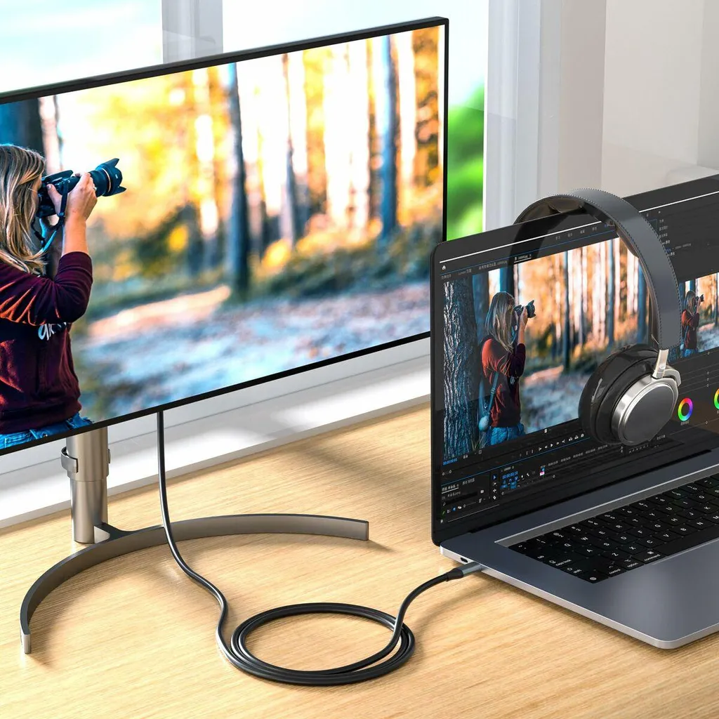 Câble HDMI vers USB-C Silver HT Logan Noir 4K 60Hz Haute Résolution - 5