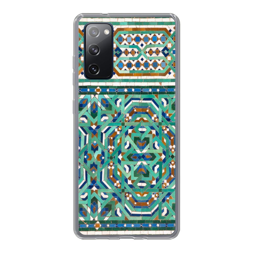 MuchoWow Handyhülle Schutzhülle Hülle für Samsung Galaxy S20 FE Eine traditionelle marokkanische Mosaikdekoration Silikon Softcase Handy Hül...