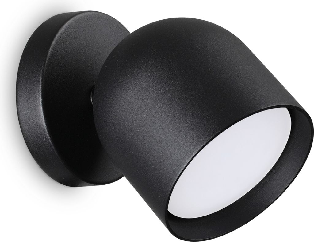 Dodo Metall Zeitgenössische Wandleuchte Schwarz 1 Licht Gx53 15W 3000K Ip20