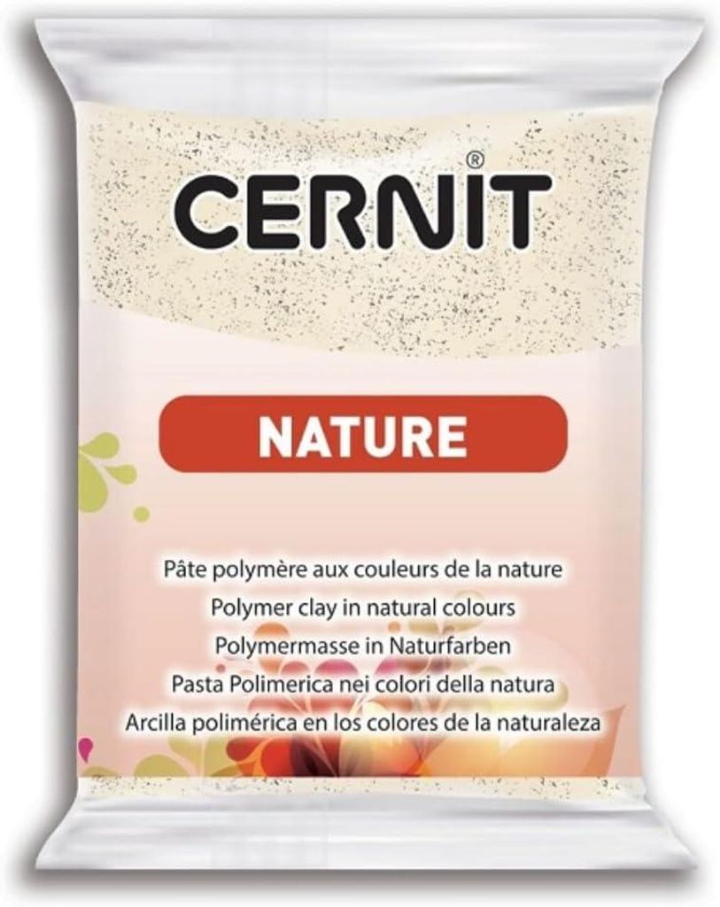 CERNIT CE0940056971C - Block Modelliermasse (Polymer) NATURE, ofenhärtend, sofort gebrauchsfähig, 56g, für DIY, Schmuck, Figuren, für Einsteige...