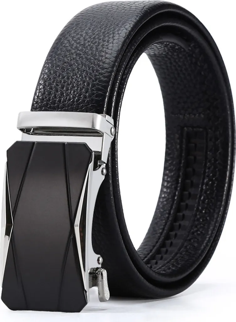 Offerta Cintura INF Modello 9 Pelle Nera 125cm Fibbia Argento Automatica