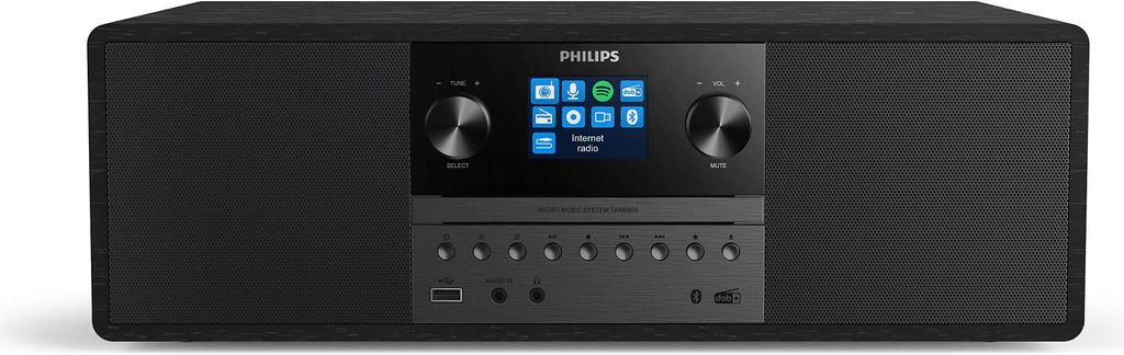 Micro-chaîne all-in-one 50w noir avec bluetooth - Philips - Image du produit 