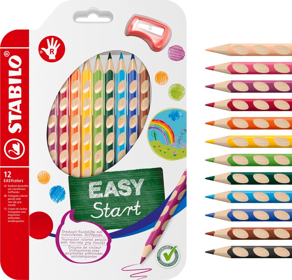 Ergonomischer Buntstift für Rechtshänder - STABILO Produktbild 