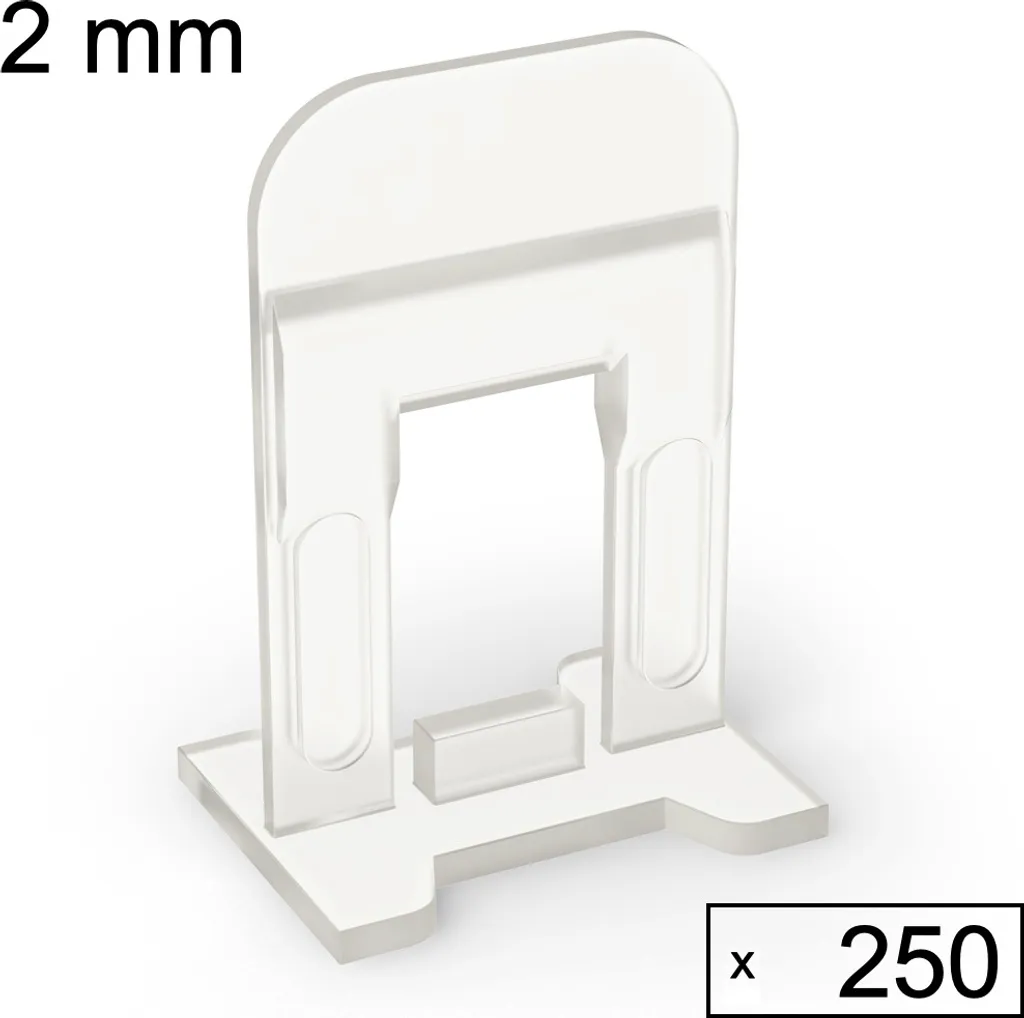 Sistema di livellamento delle piastrelle aiuto alla posa sistema di piani per piastrelle, 250 Clip, 2 mm