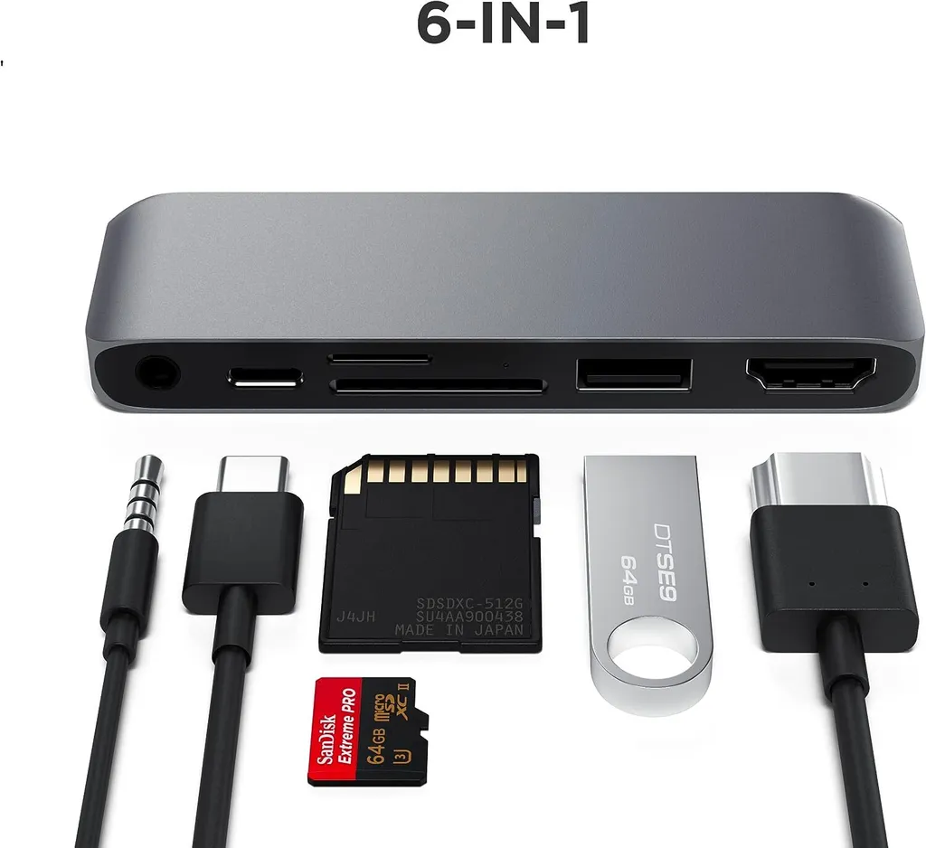 Adaptateur Hub USB-C Multiport pour iPad avec Sortie Vidéo HDMI 4K HDR - 16