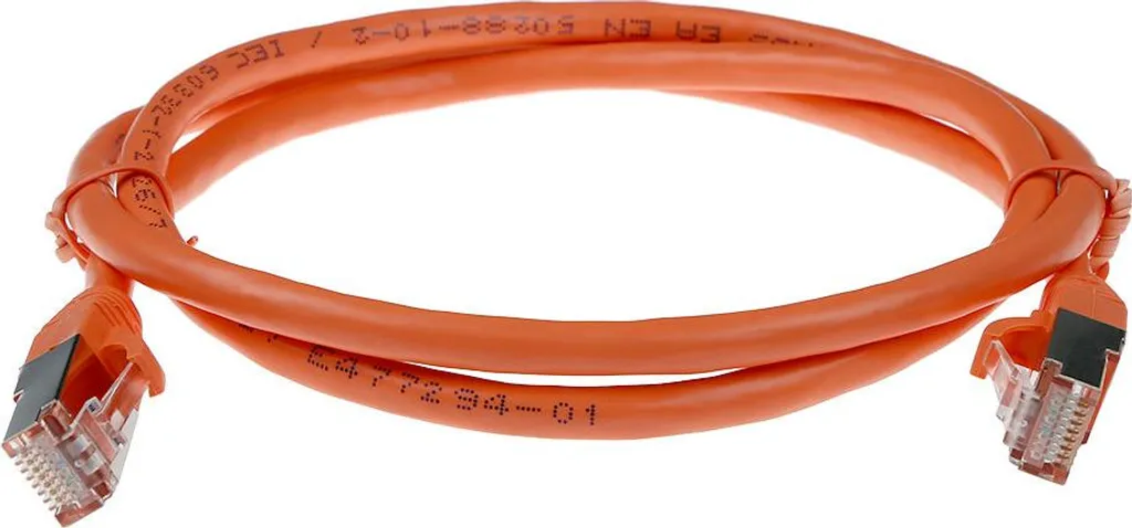 Cavo Patch ACT FB7102 CAT6A S/FTP LSZH 2m Arancione | Alta Performance - 2