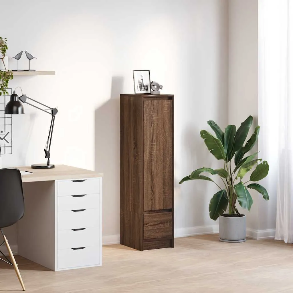 Mobile Alto Slim Rovere Marrone 30cm | Maison Exclusive Online
