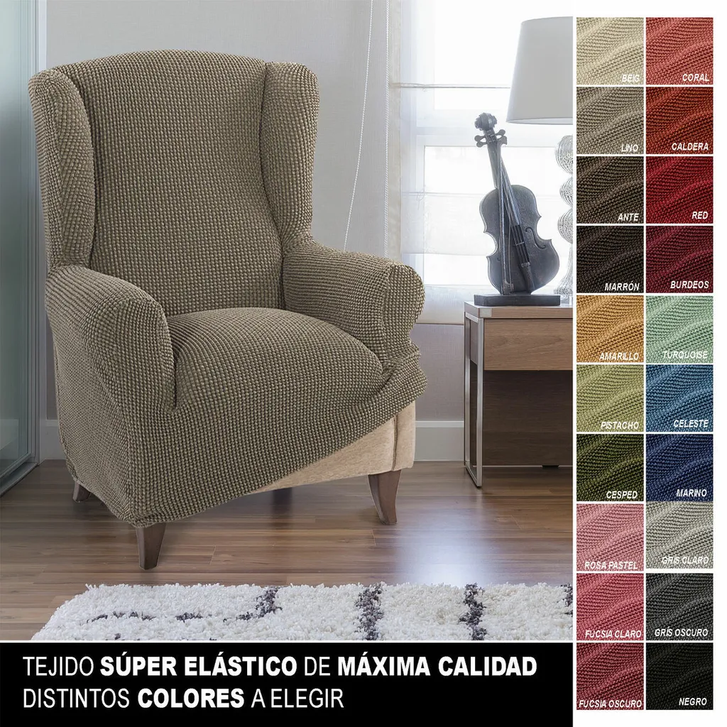Fodera Poltrona Elastica SOFASKINS Lino | Design Esclusivo 70-110cm - 4