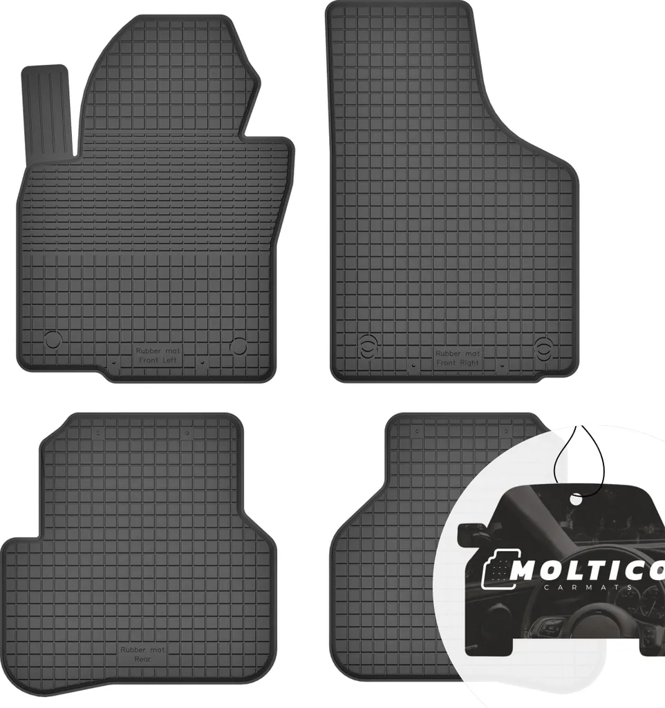 Tappetini Gomma VW Passat B6 2005-2010 Su Misura con Bordo Alto