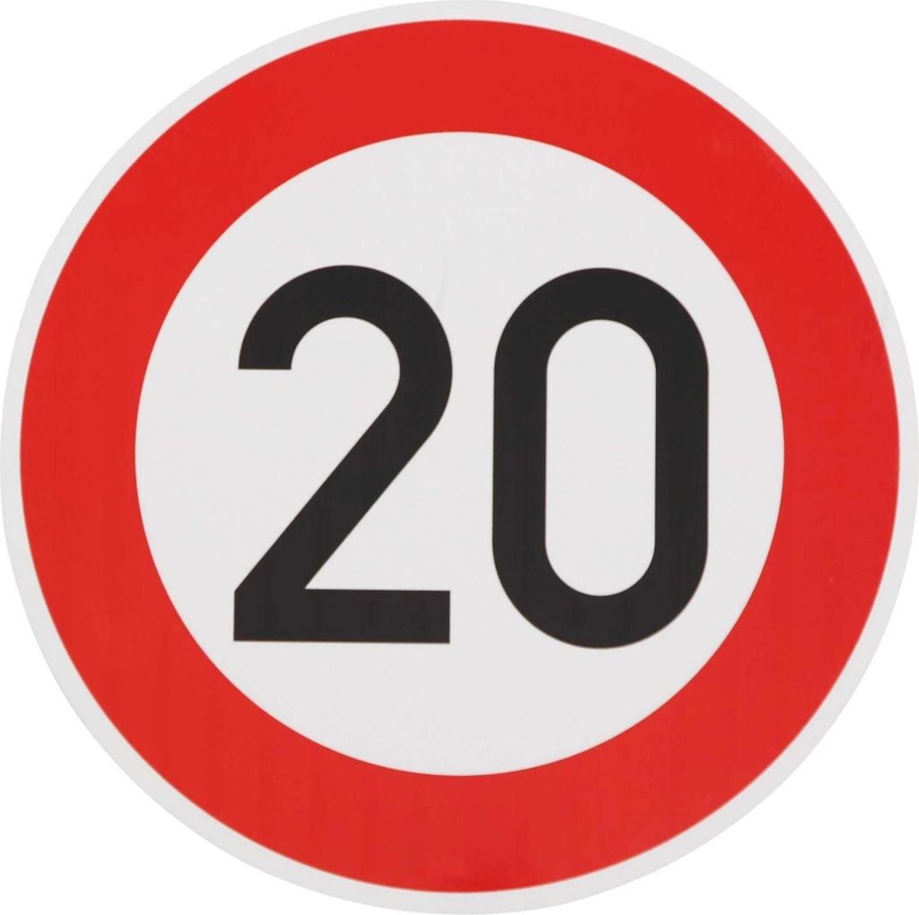 ORIGINAL Verkehrszeichen 20 km/h Schild Nr. 274-20 nach Produktbild 