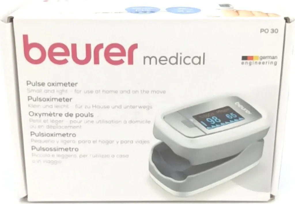 Beurer PO 30 Pulsossimetro Grigio Bianco Misurazione della frequenza cardiaca arteriosa (32,90)