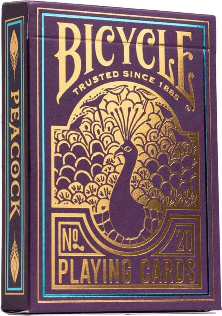 Bicycle® Deck of Cards - Purple Peacock Deck of Playing