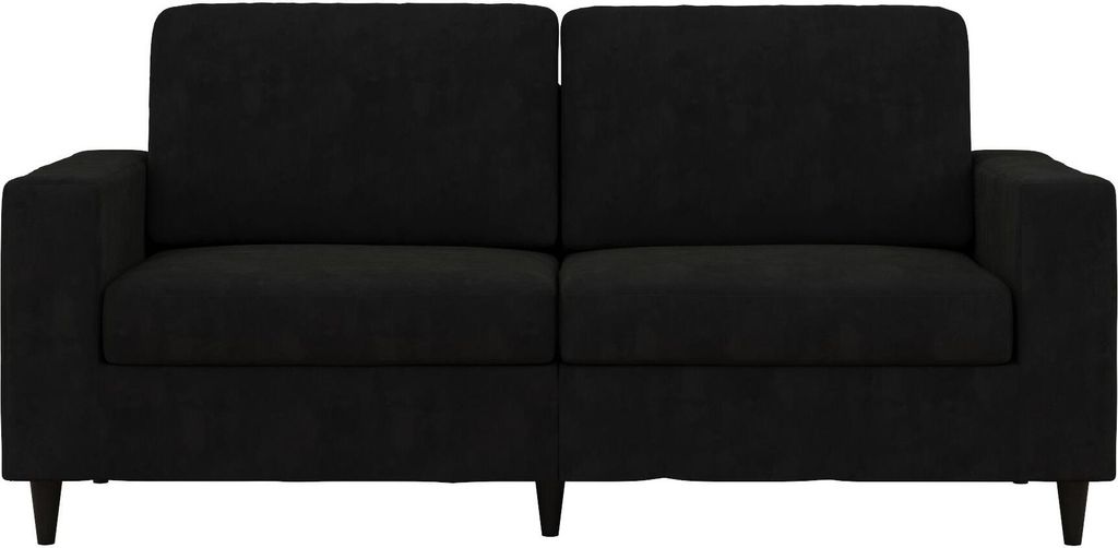 Coryn | 3-Sitzer Sofa in Samt Schwarz