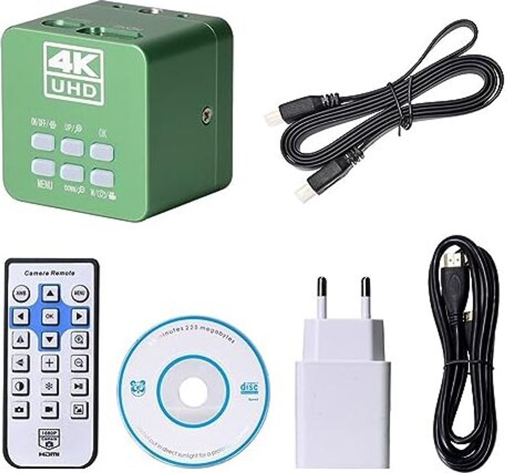 Ultra HD 4K 2160p USB -HD -MI Digitalmikroskopkamera, Industrial Laboratory Graved Camera Video Recorder, CMOS IMX334 Sensor DC 12V, EU 220V