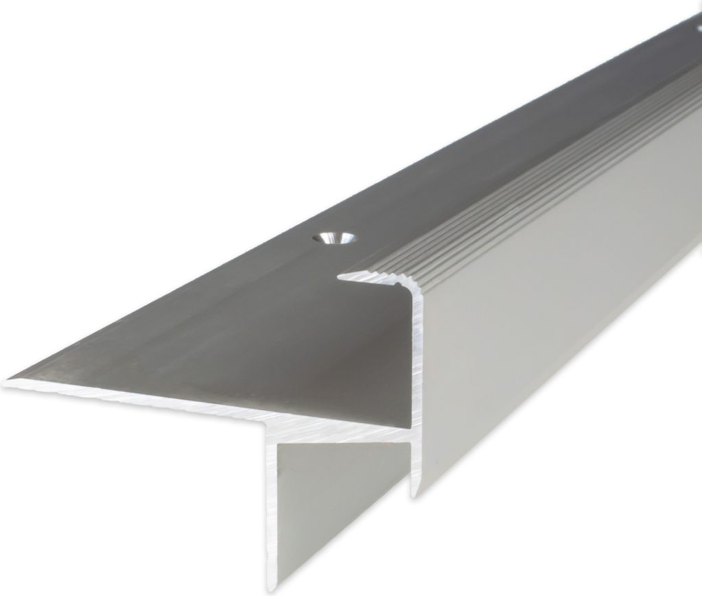 PROVISTON | Treppenkanten- & Winkelprofil | Aluminium | 33 x 13.3 x 1000 mm | Silber | Winkelprofil