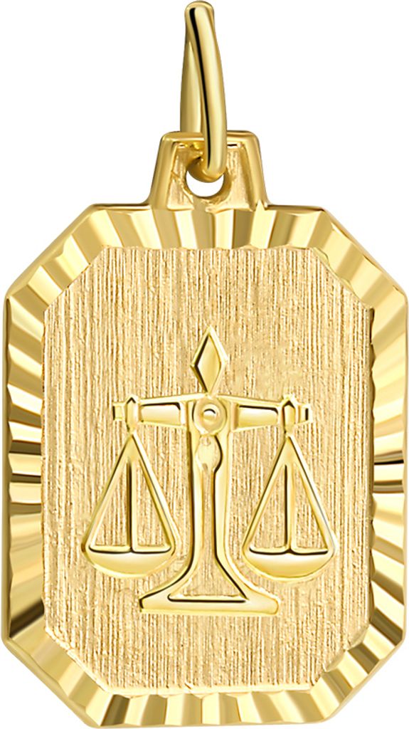 V Anhänger Sternzeichen Waage 333/- Gelbgold Produktbild 