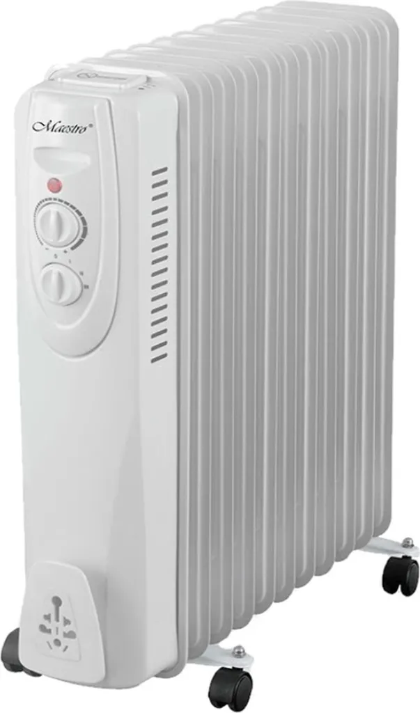 Radiateur Bain d'Huile 2500W Puissant avec 11 Ailettes et Mode Éco Précis