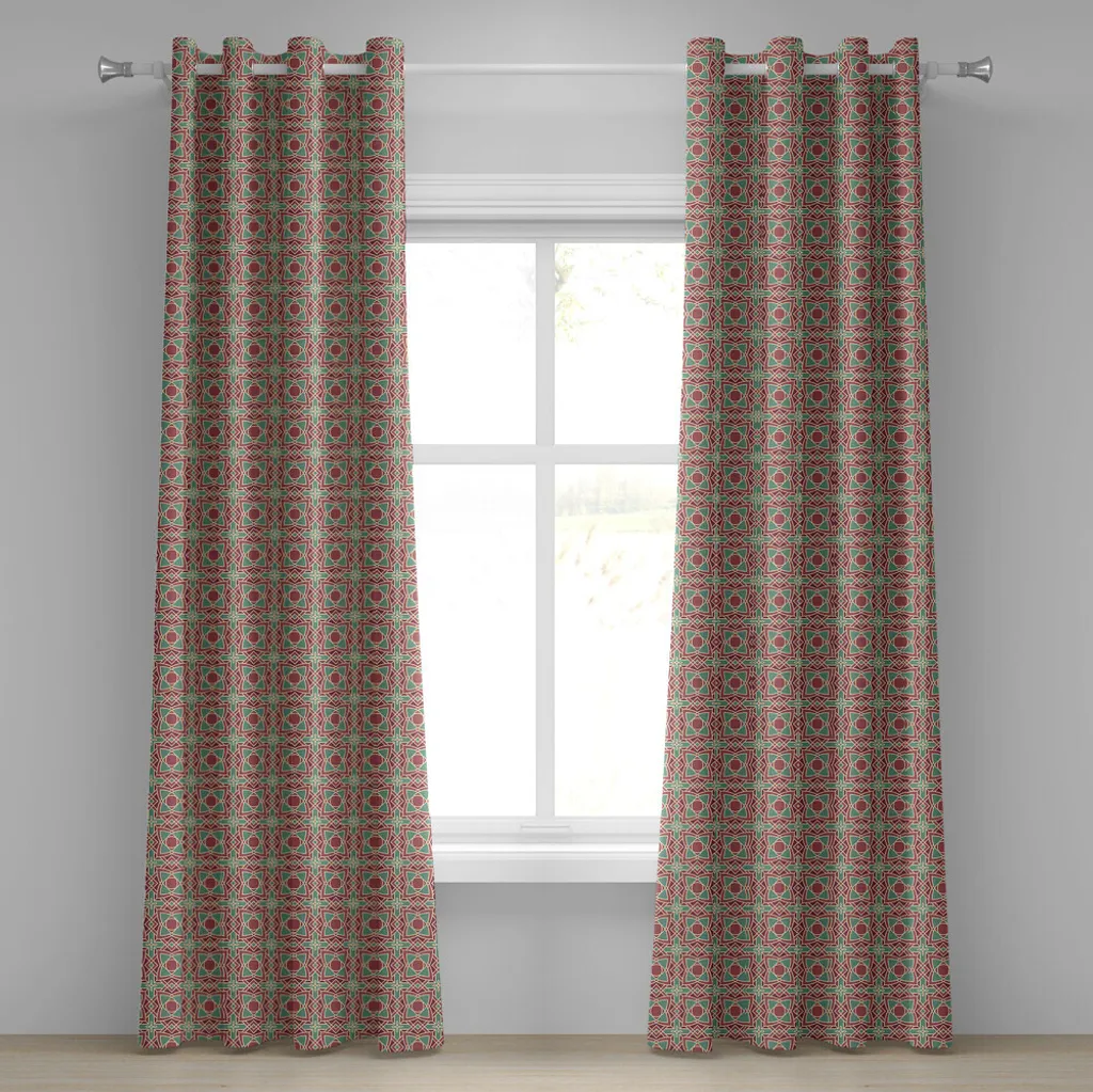 Tende Lavabili ABAKUHAUS 280x225 | Tenda Floreale Resistente Occhielli