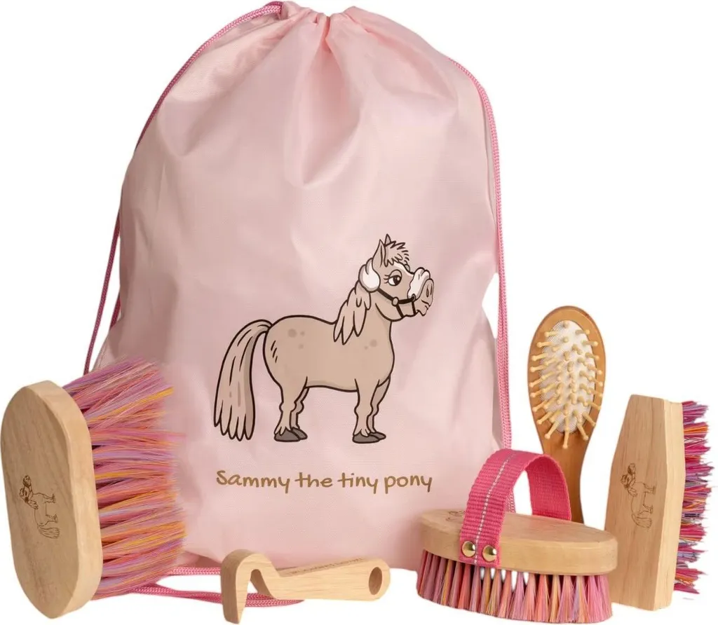 Kit de pansage complet avec sac pour enfants Kentucky Sammy Kids Set