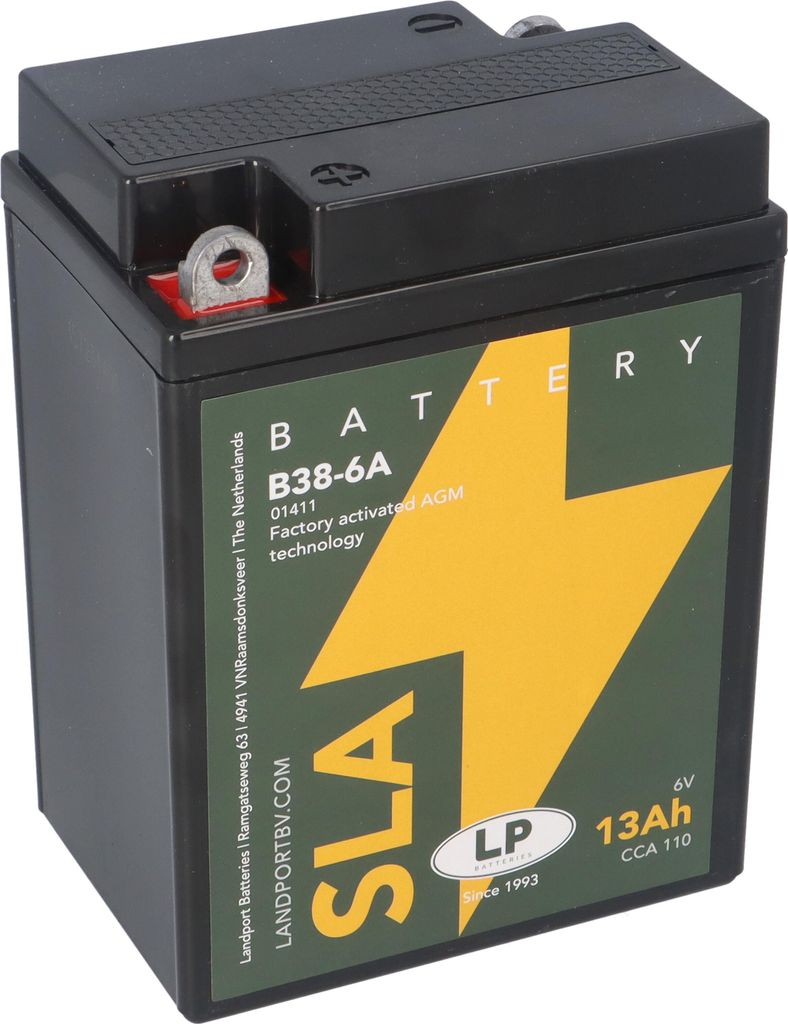 Batterie AGM SLA 6V 13Ah für Motorrad Startbatterie MS B38-6A