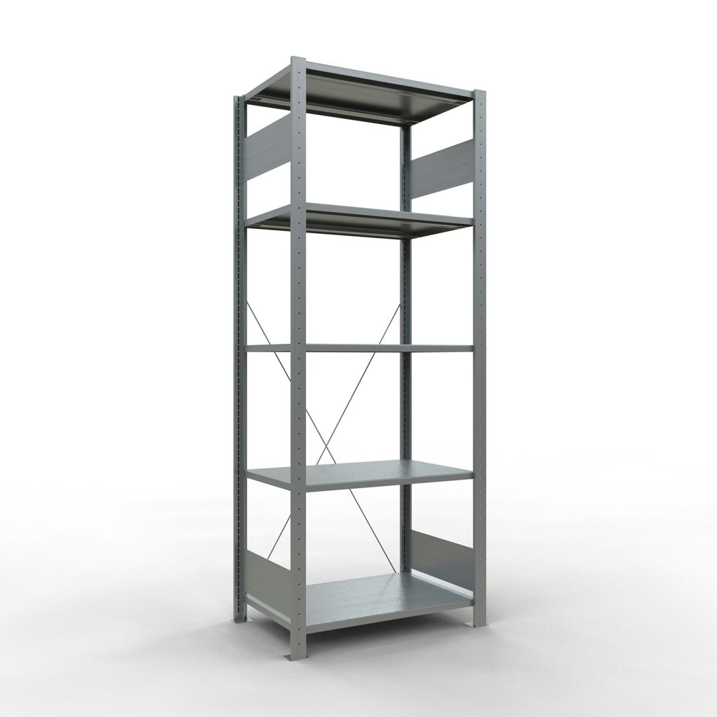 Stecksystem Grundregal - 2000x 750x 500 mm, Typ 150 kg
