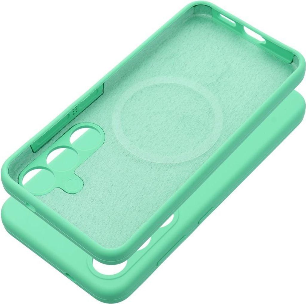 SILICONE 2mm kompatibel mit MagSafe Handyhülle passend für SAMSUNG S25 Plus mint