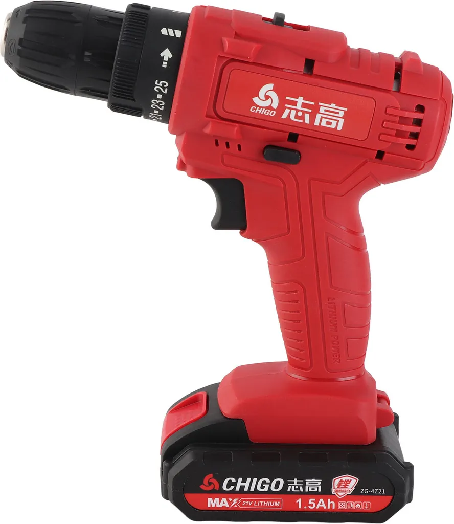 Perceuse portable 21V compacte à torsion réglable 25+1 pour la maison