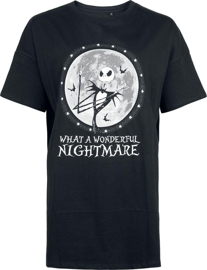 The Nightmare Before Christmas Oversize T-Shirt Damen What A Wonderful Nightmare - Oversize schwarz XXL