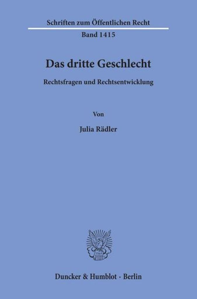 Das dritte Geschlecht.