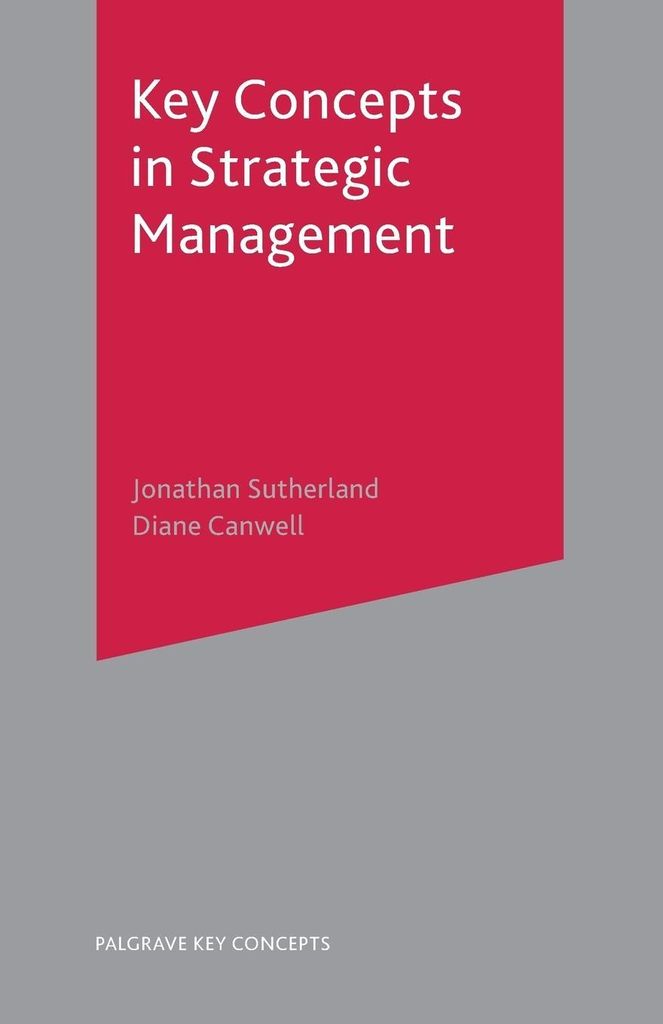 ISBN Key Concepts in Strategic Management, Angielski, Broszurowa okładka, 294 stron(y)