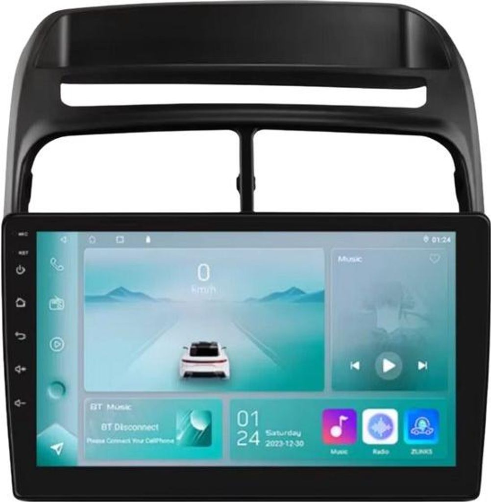 Autoradio mit Bluetooth und CarPlay für Fiat Linea (2007–2012) – kompatibel mit Apple und Android – Stereoanlage mit Navigationssystem – 1...