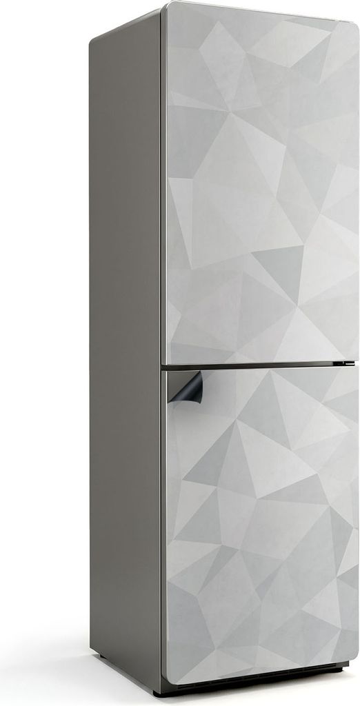 3D-Polygonmuster – Magnetische Kühlschrank Abdeckung – Dekorfolie magnetisch Küche – Kühlschrank Magnet Deko – selbstklebende Magnettafe...