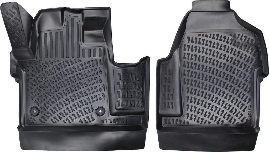 Rizline Gummimatten kompatibel mit Fiat Scudo 3.Gen ab 2021 Autofußmatten Auto Allwetter