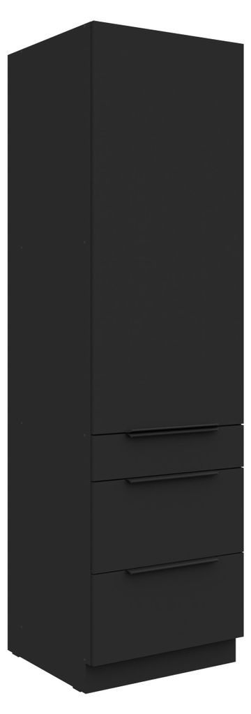 Küchen Hochschrank 60 cm SIENA Schwarz Küchenzeile Produktbild 
