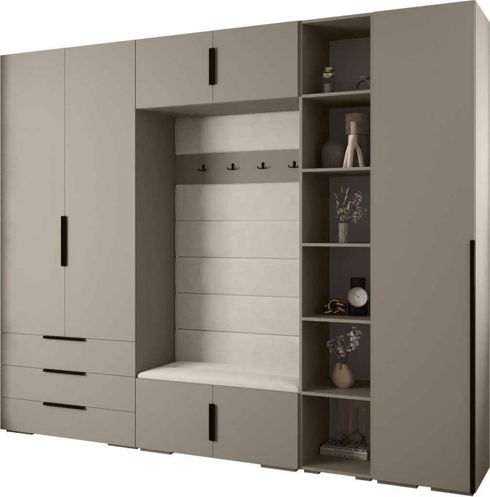 MEBLE KRYSPOL Inova 1 Möbelset Garderobe, 236,7x290x47cm - Produktbild 