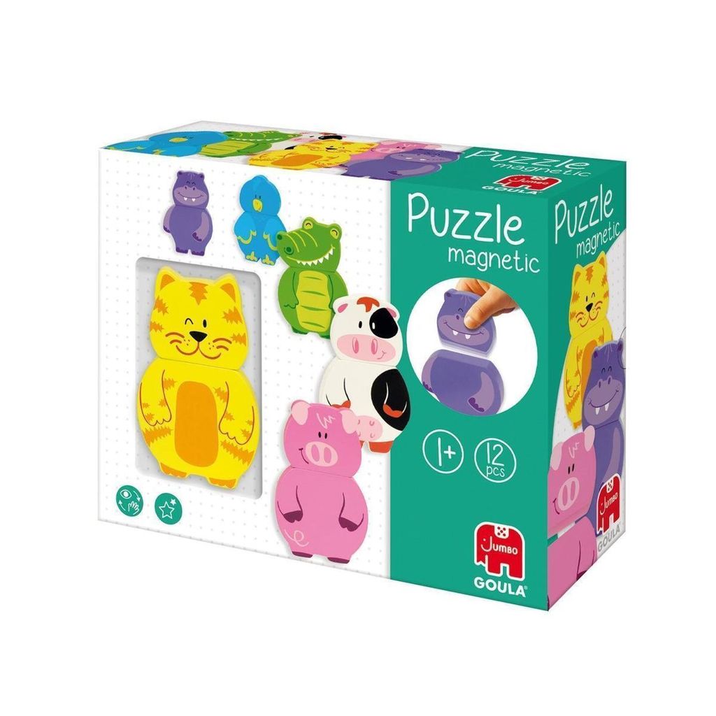 Puzzle magnétique en bois Goula Animaux Image du produit 