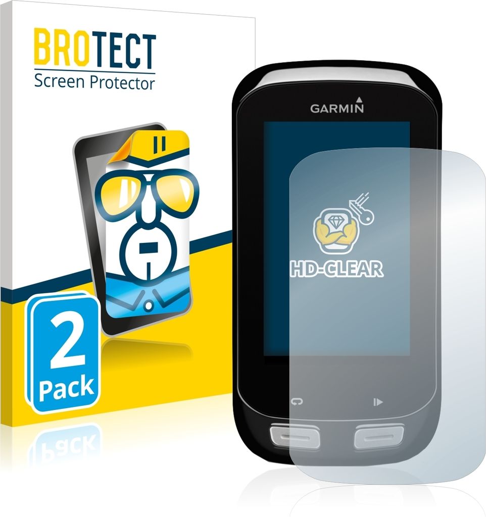 2x Für Garmin Edge 1000 Schutzfolie BROTECT Displayschutz Display Schutz Folie Klar Transparent