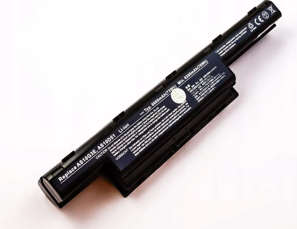 CoreParts - Batteria per computer portatile - 1 x ioni di litio 6600 mAh - per Acer 71Wh 9 celle agli ioni di litio 10,8V (MBI3385)