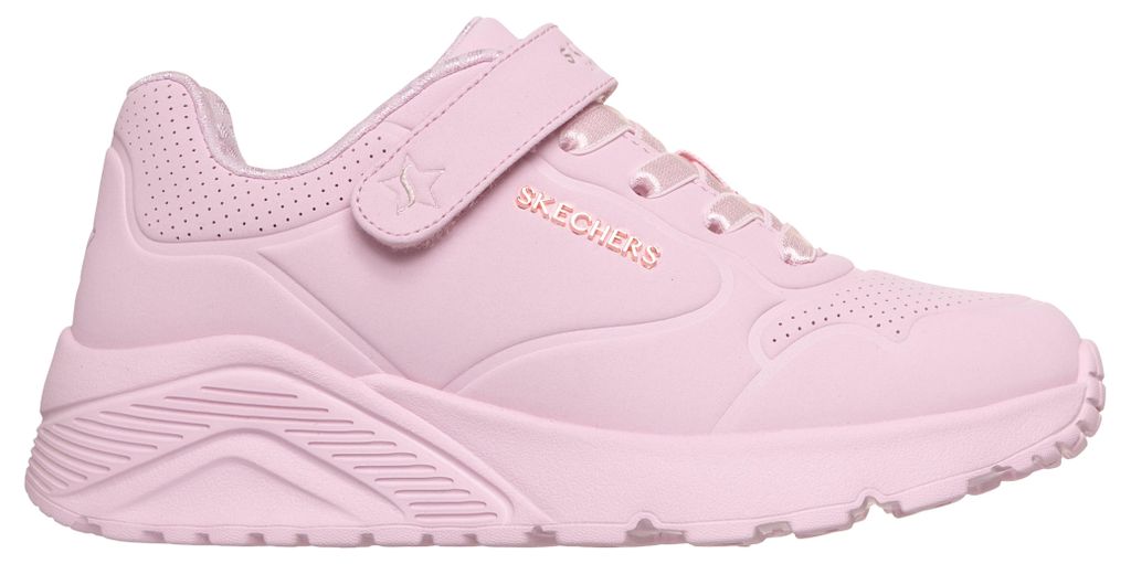 Skechers Mädchen Sneaker UNO Lite Start Icon – Leichter Freizeitschuh Rosa 28 EU