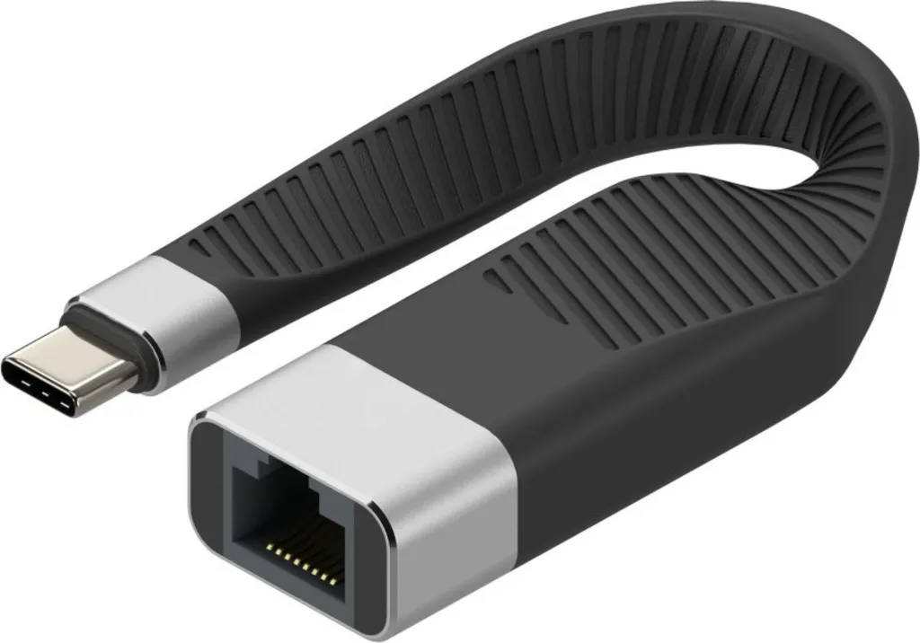 Techly Adaptateur Type C vers RJ45 Flexible Giga Ethernet Haute Qualité