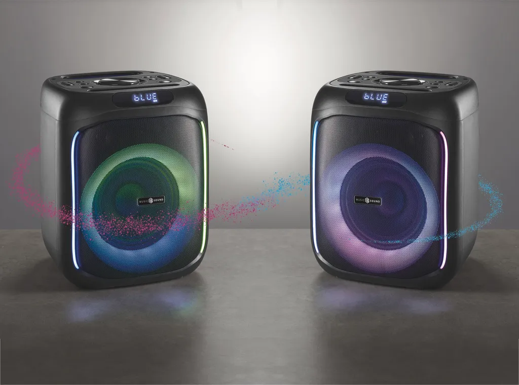 Enceinte sans fil Bluetooth 40W Sound Box avec éclairage LED multicolore