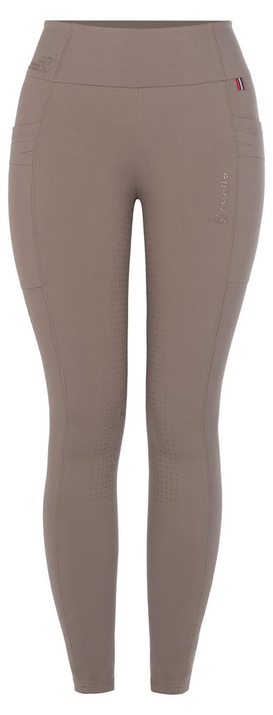 Cavallo Cavallove Grip RL Vollbesatz Reitleggins Damen Reithose, Farbe:mocha latte, Größe:38