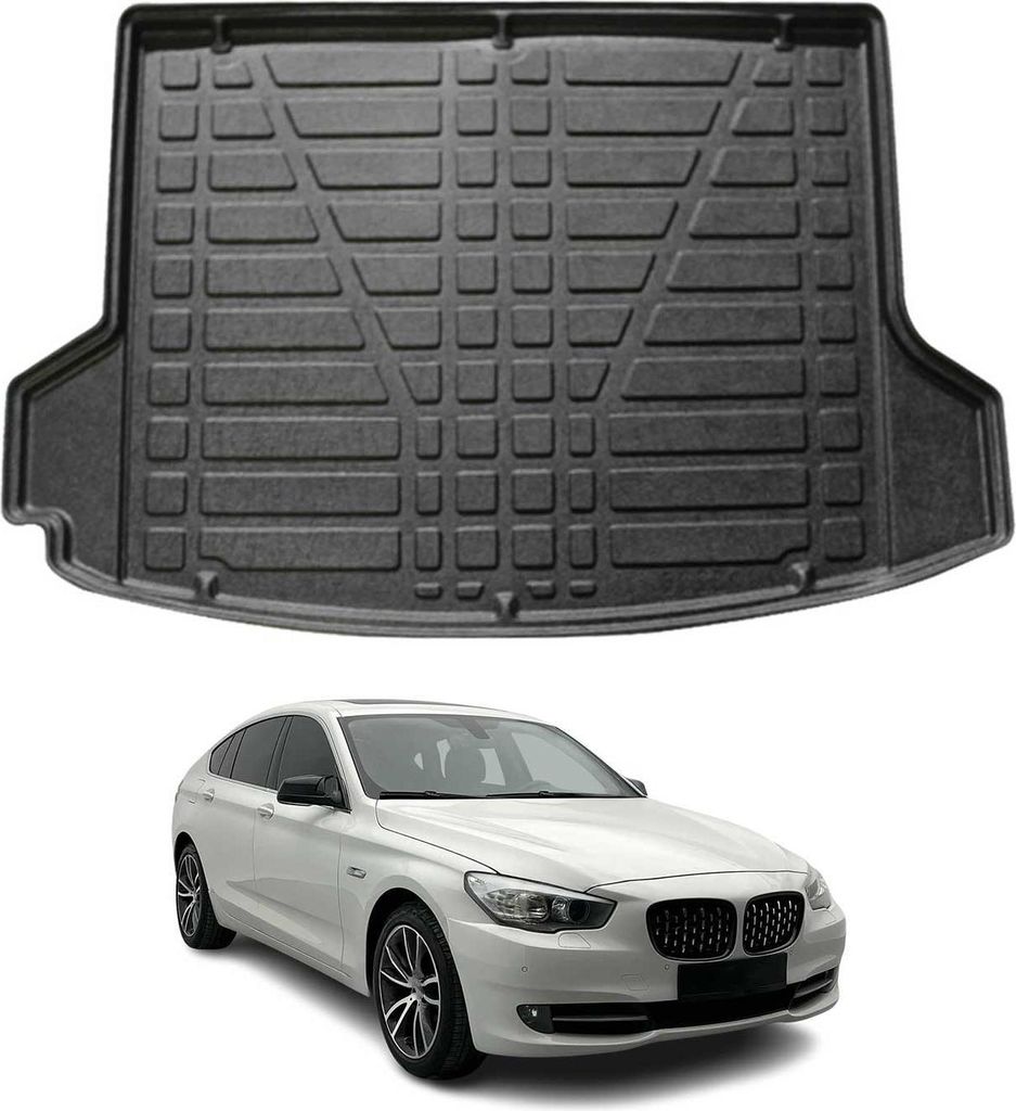 Kofferraumwanne Laderaumwanne für BMW 5er F07 2009-2016 Gummi TPE Schwarz